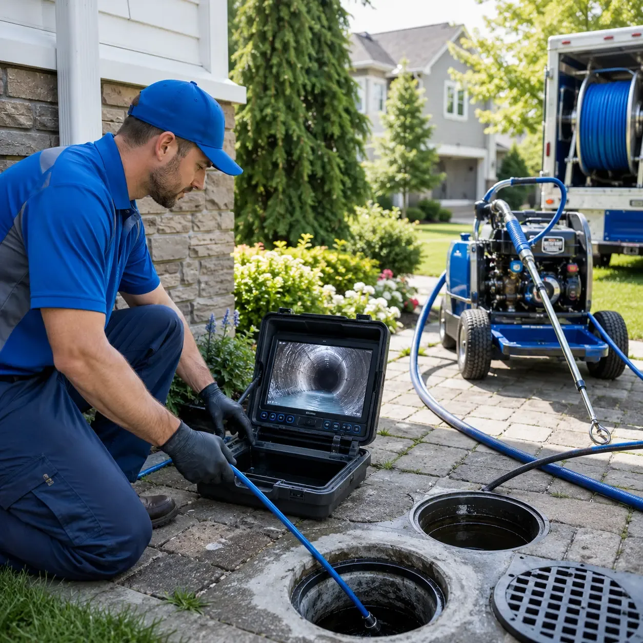 Outdoor drain cleaning professionals serving Scranton, ND